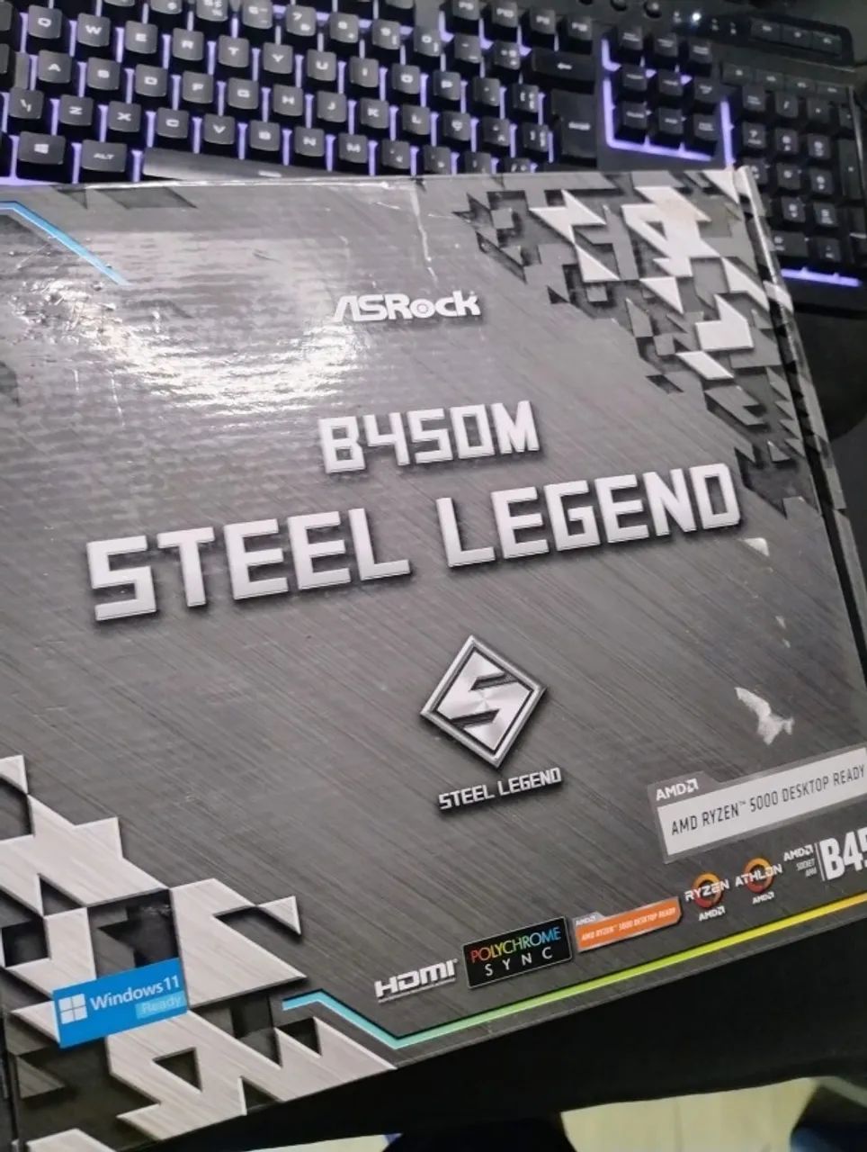 Placa mãe B450M Steel Legend ( Sucata )