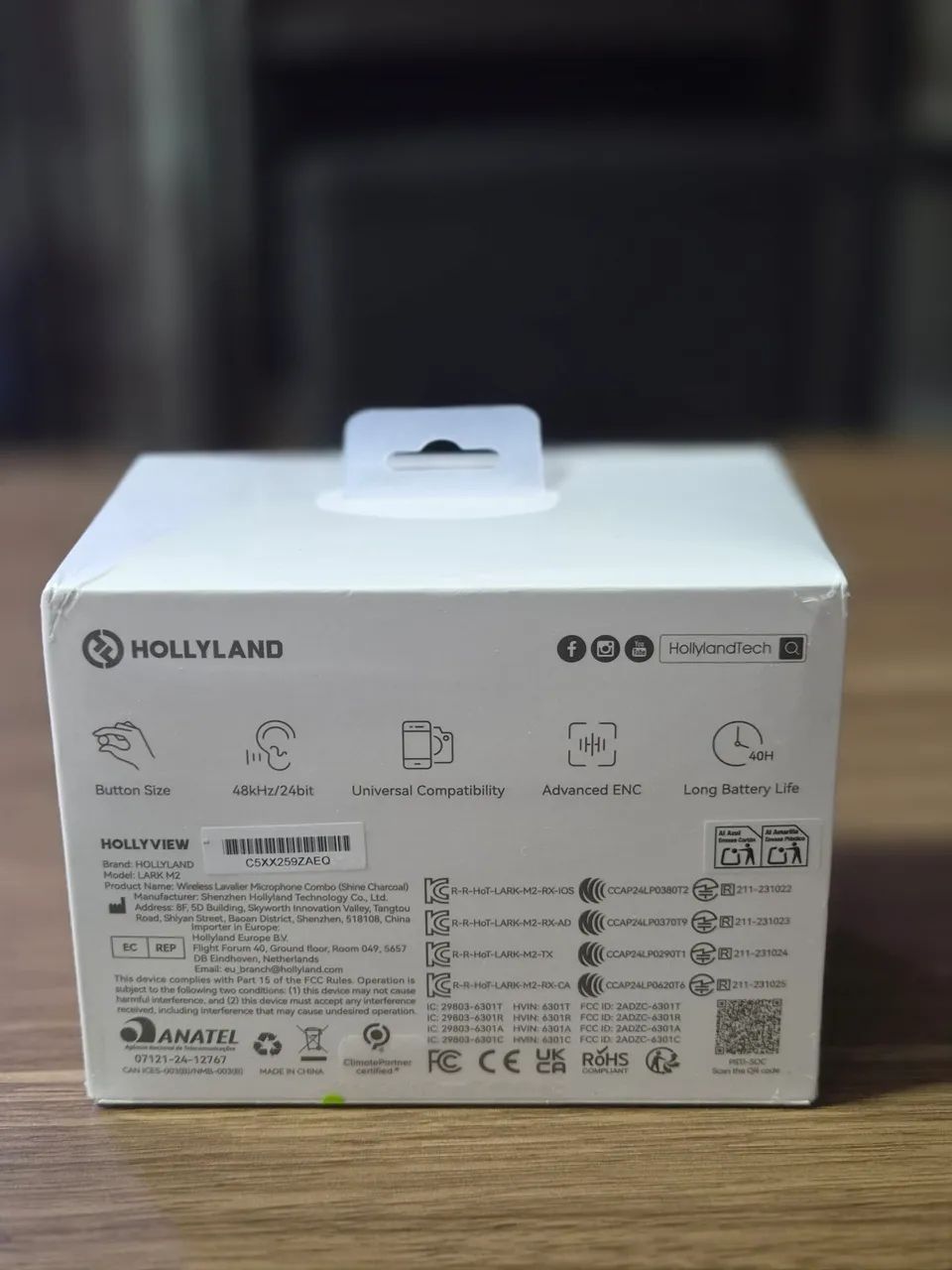Microfone Lapela Hollyland larga m2 - Foto 3