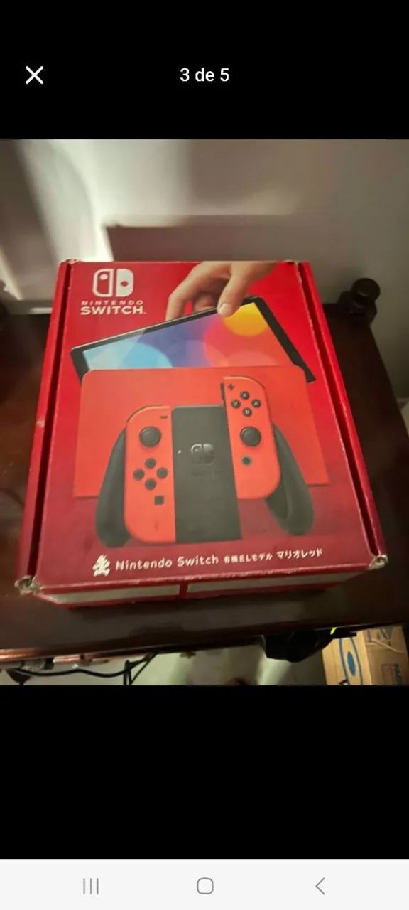 Nintendo switch oled d.e.s.b.l.o.q.u.e.a.d.o vermelho - Foto 3
