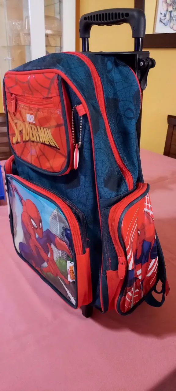 Mochila Escolar Homem Aranha - Foto 3