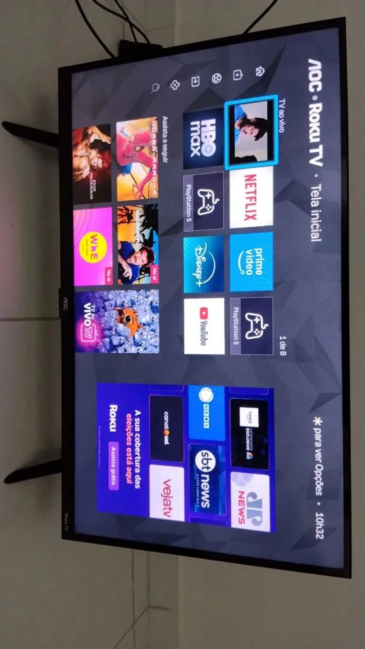 Vendo Smart Tv32" Polegadas, 4K resolução  - Foto 4