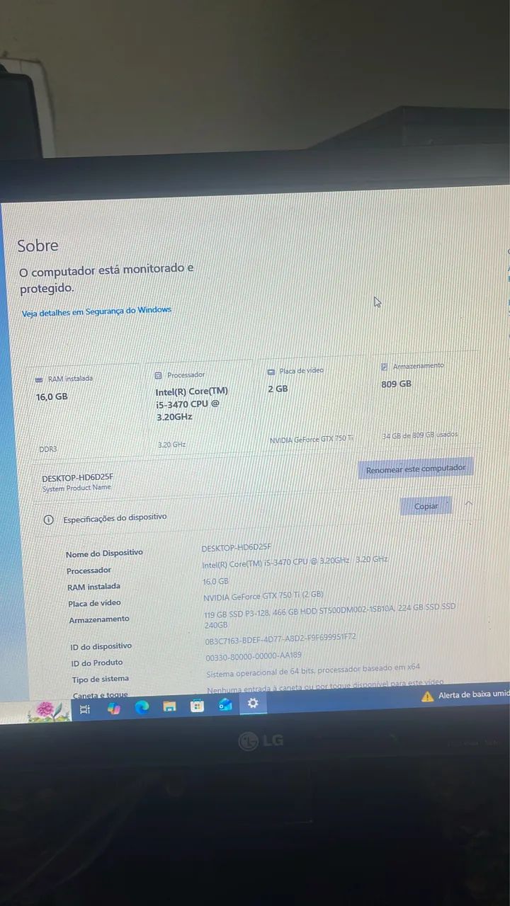 Computador/Pc gamer 