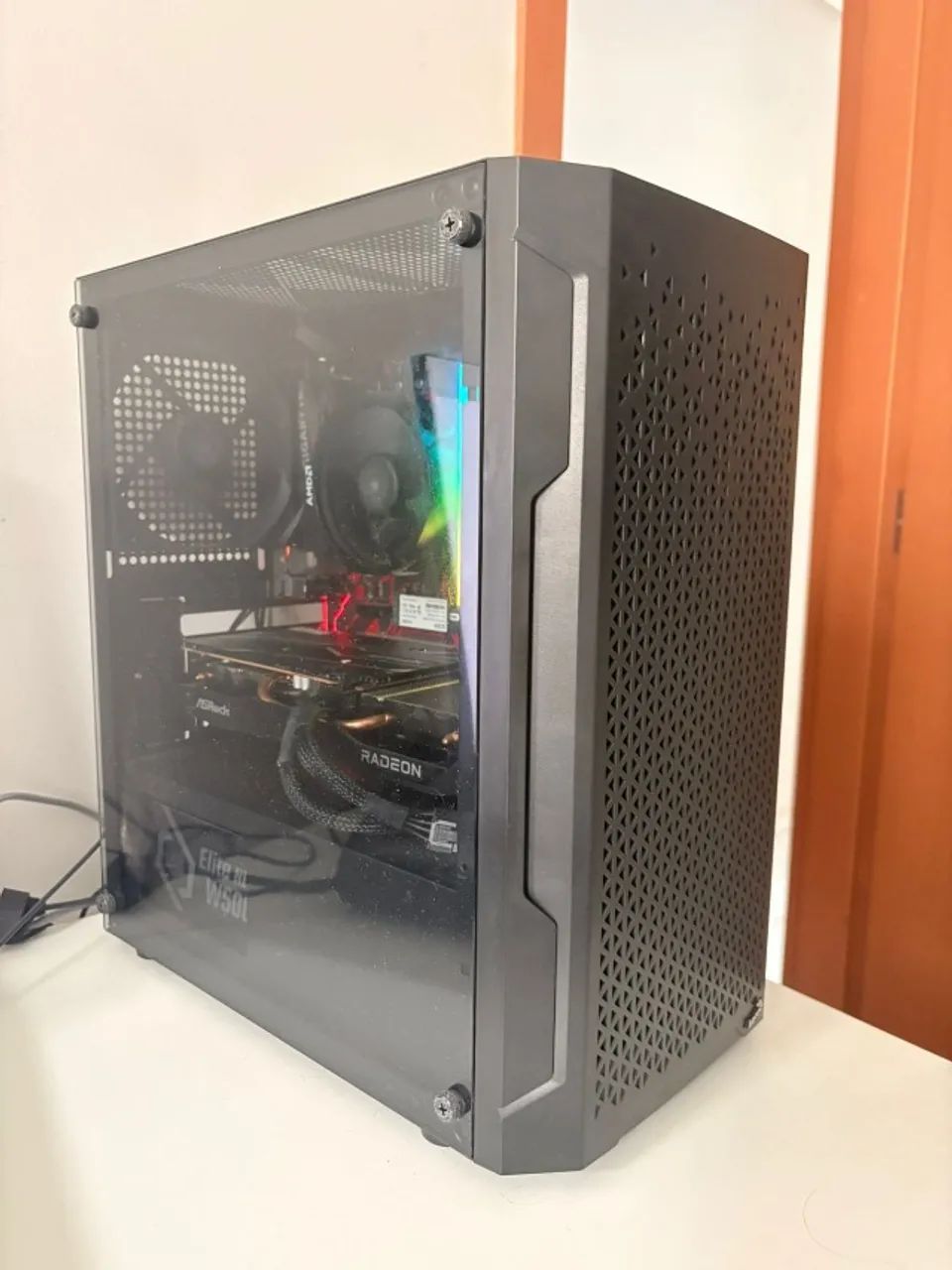 PC Gamer Ryzen 5 com RX 6600 e PERIFÉRICOS