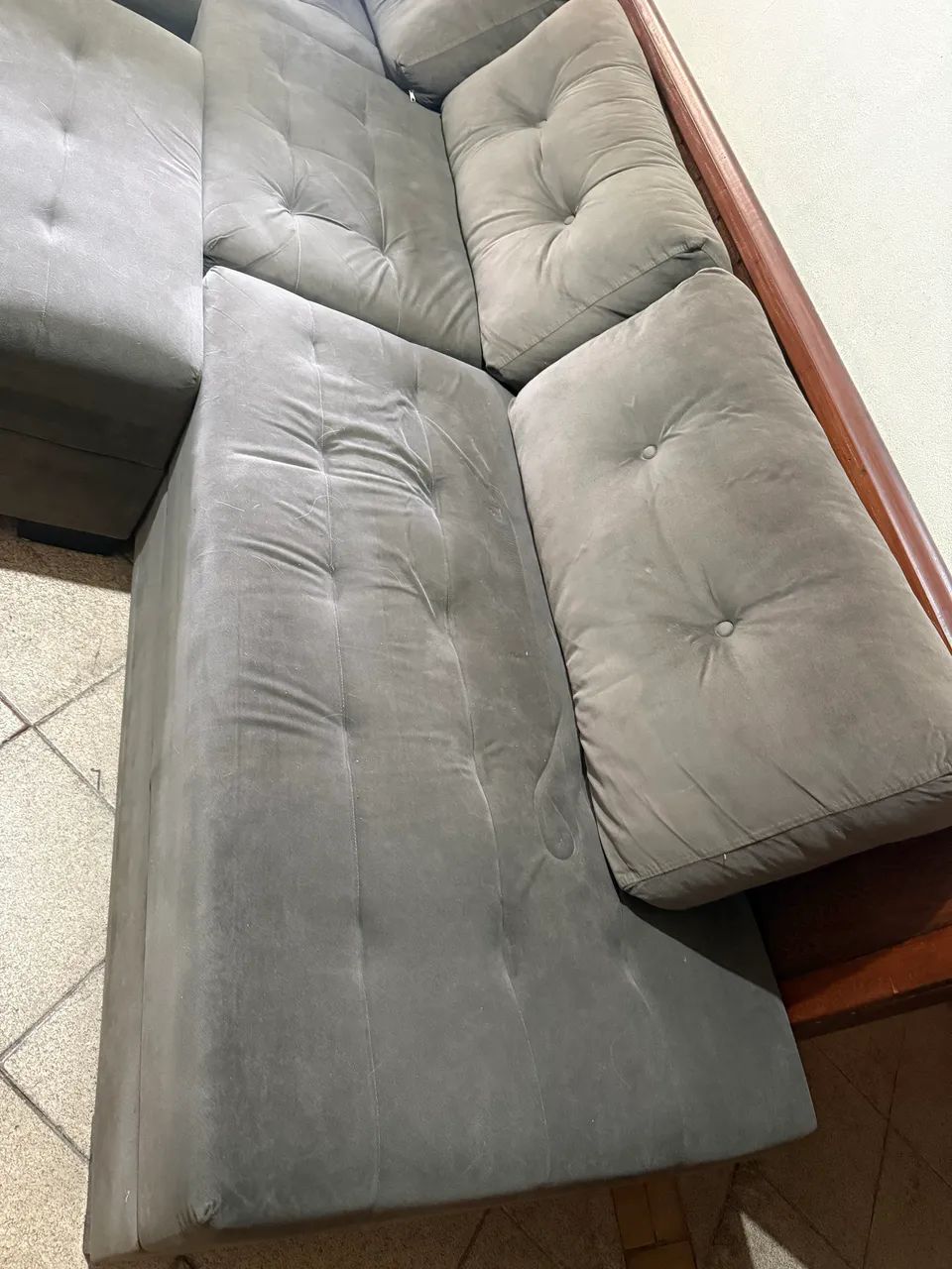 Sofá de Canto em L - 5 Lugares - Foto 2