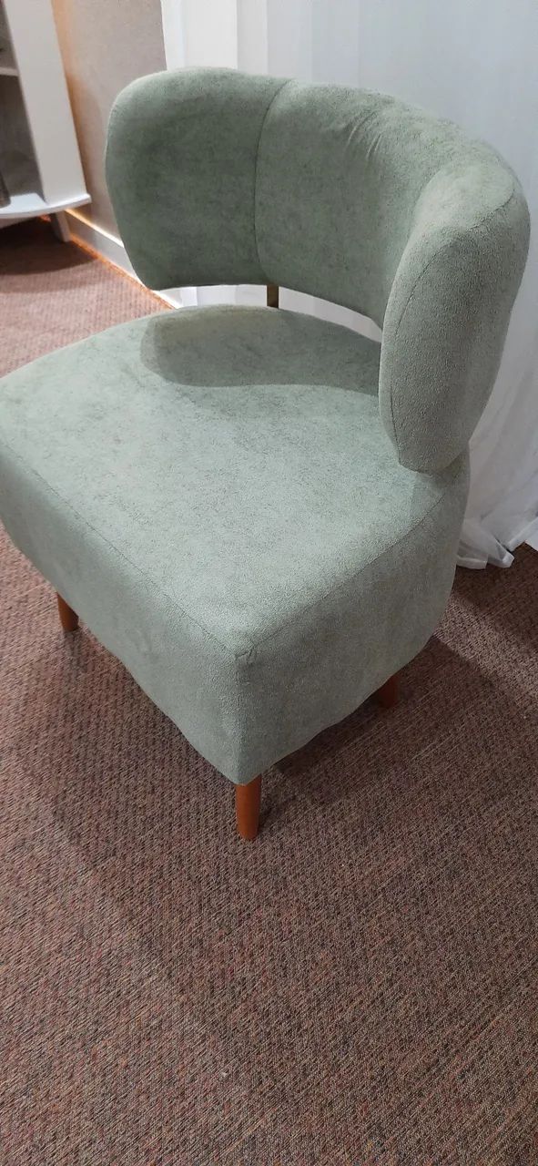 POLTRONA ORGÂNICA TECIDO BOUCLÊ NOVA - Foto 3