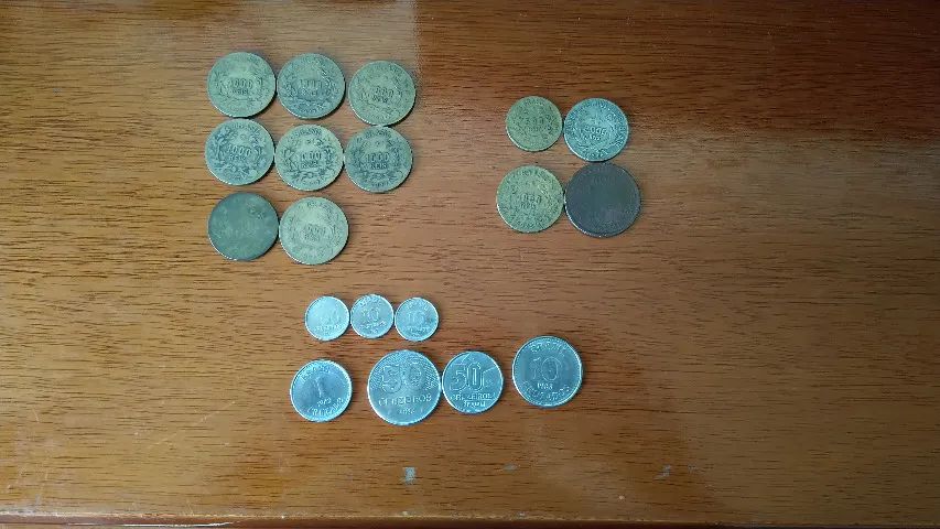 Lote Contendo 20 Moedas Antigas Raras,Reis,Cruzeiro,Cruzado