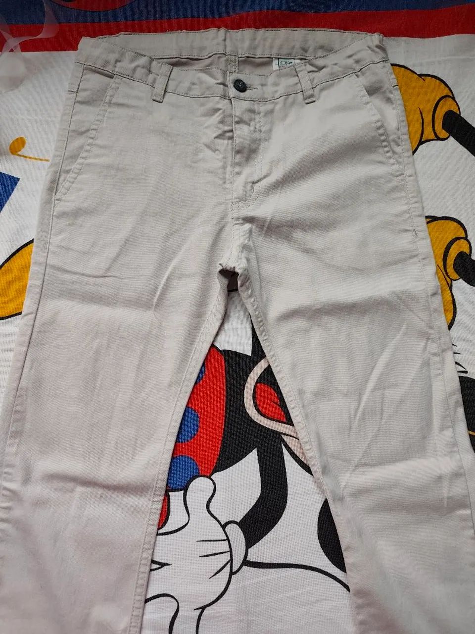 Calça social bege 