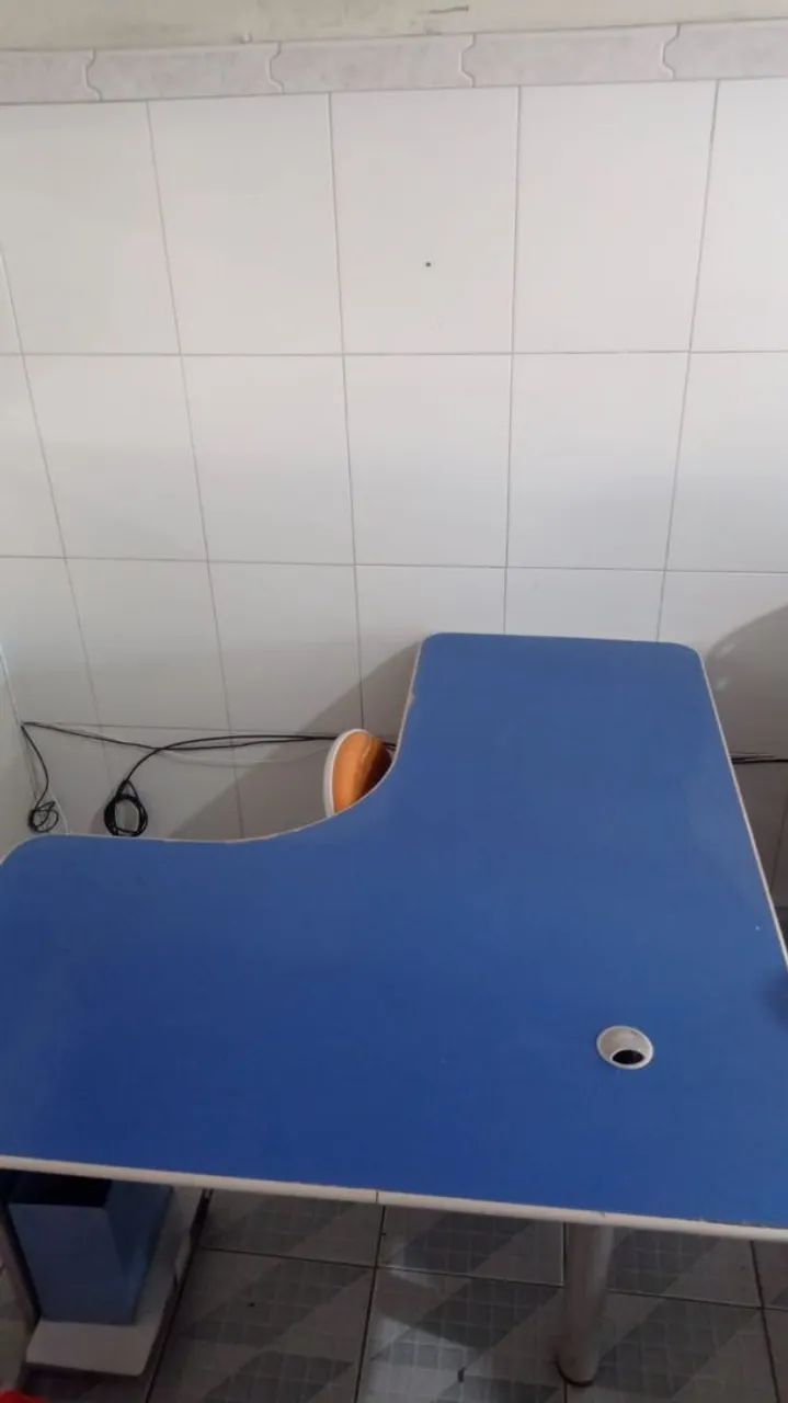 Mesa de escritório em L USADA 