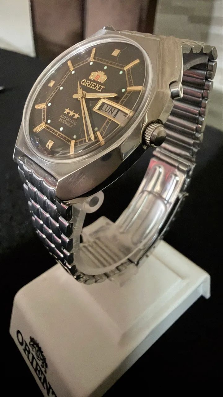 Relógio Orient Automatic 3 Estrelas Vintage - Foto 4