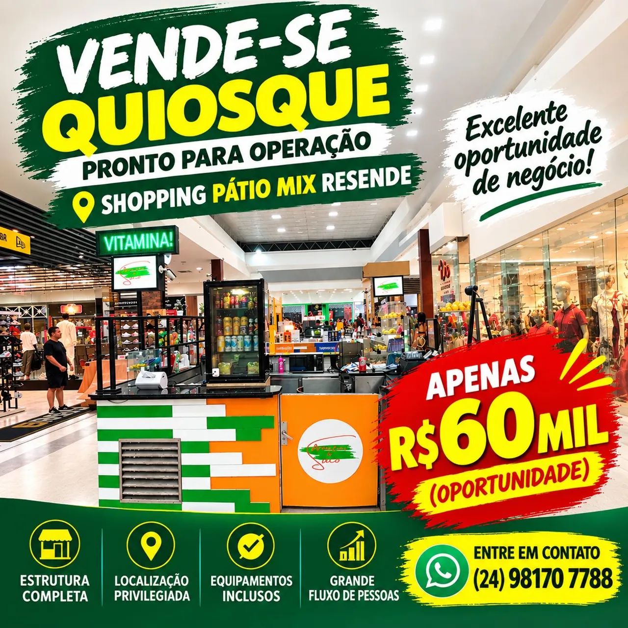 Quiosque Shopping Pátio Mix Resende 