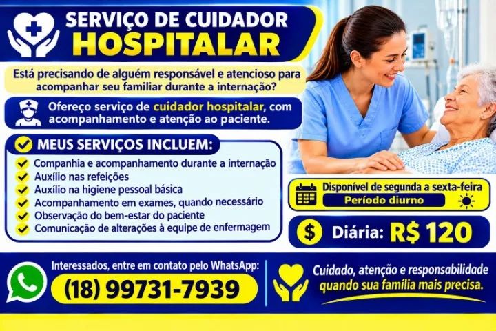 ? CUIDAR É MAIS DO QUE ACOMPANHAR. É ESTAR PRESENTE QUANDO MAIS IMPORTA. ?