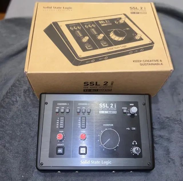 Interface de Áudio SSL2 MKII 4K Usb 192khz 32-bit - em ótimo estado