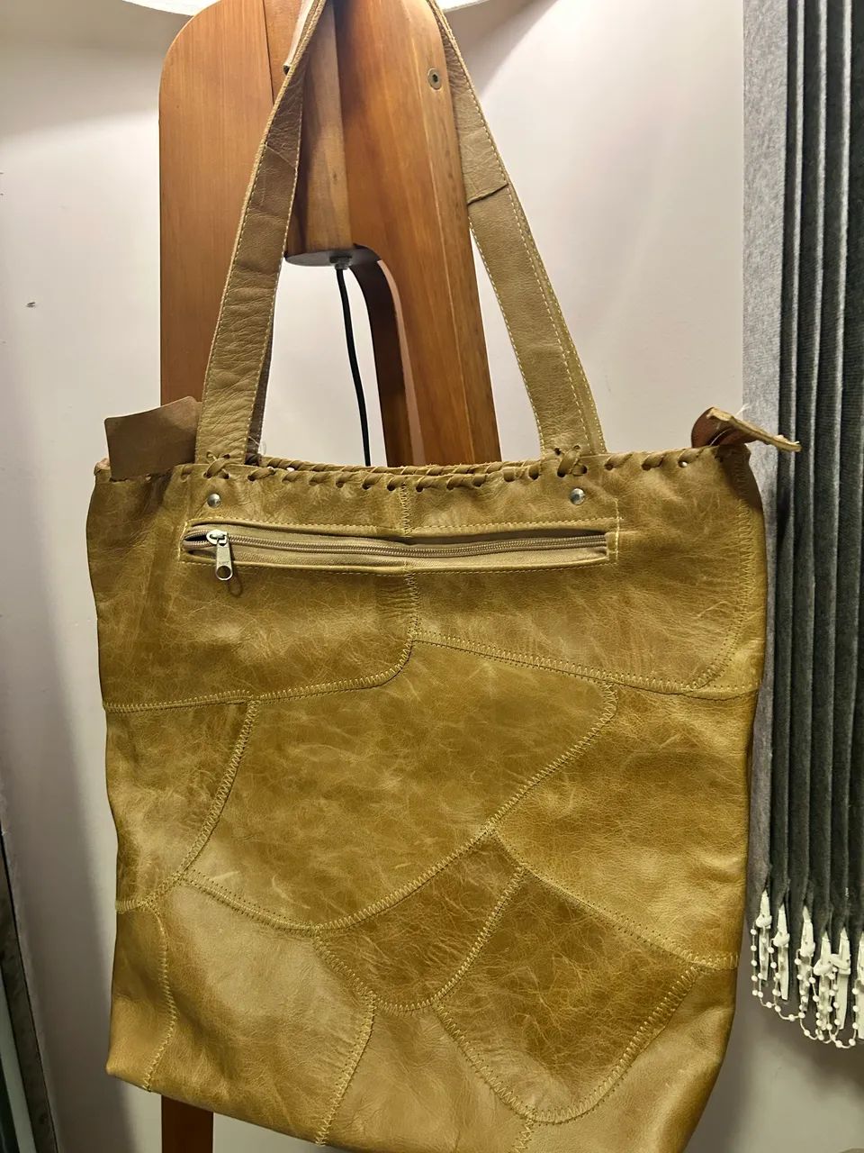Bolsa couro nova - Foto 2