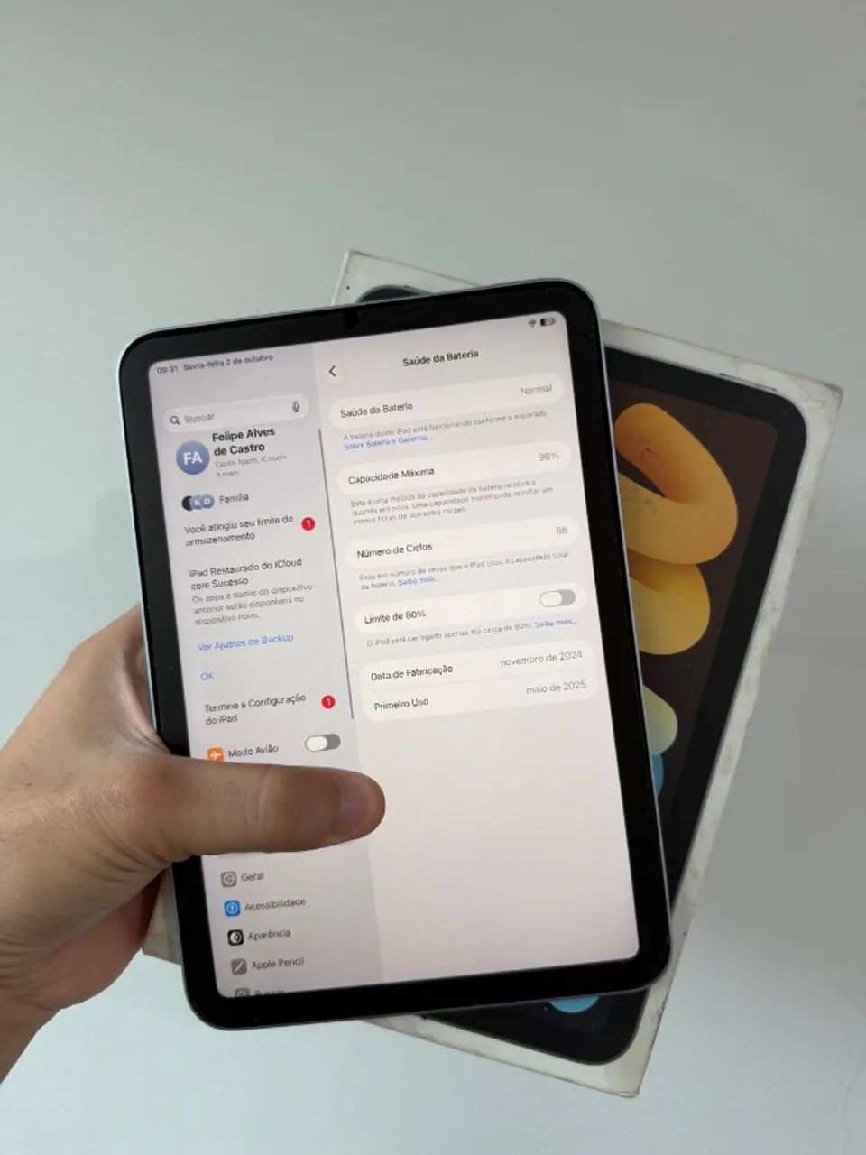IPAD MINI 7 (A17 PRO) 128GB - ACEITO OLX PAY - Foto 4