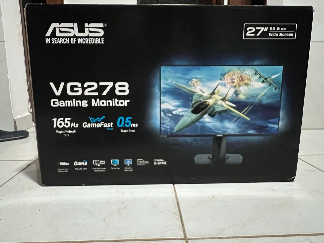 Monitor Gaming ASUS VG278QR - 27 polegadas, Full HD, 0,5 ms*, 165Hz