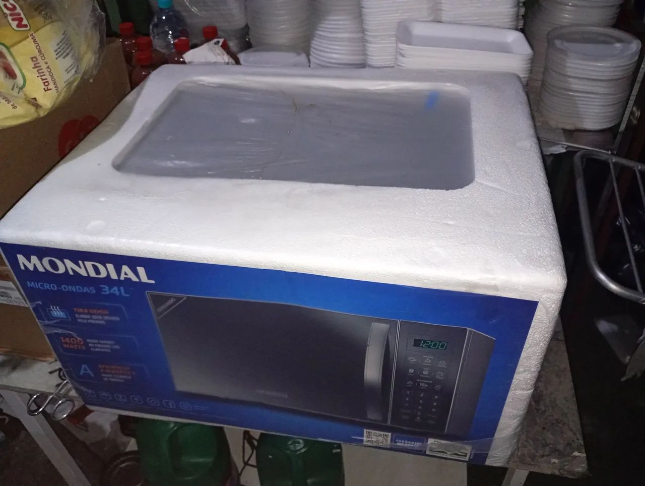 Microondas novo 34lts