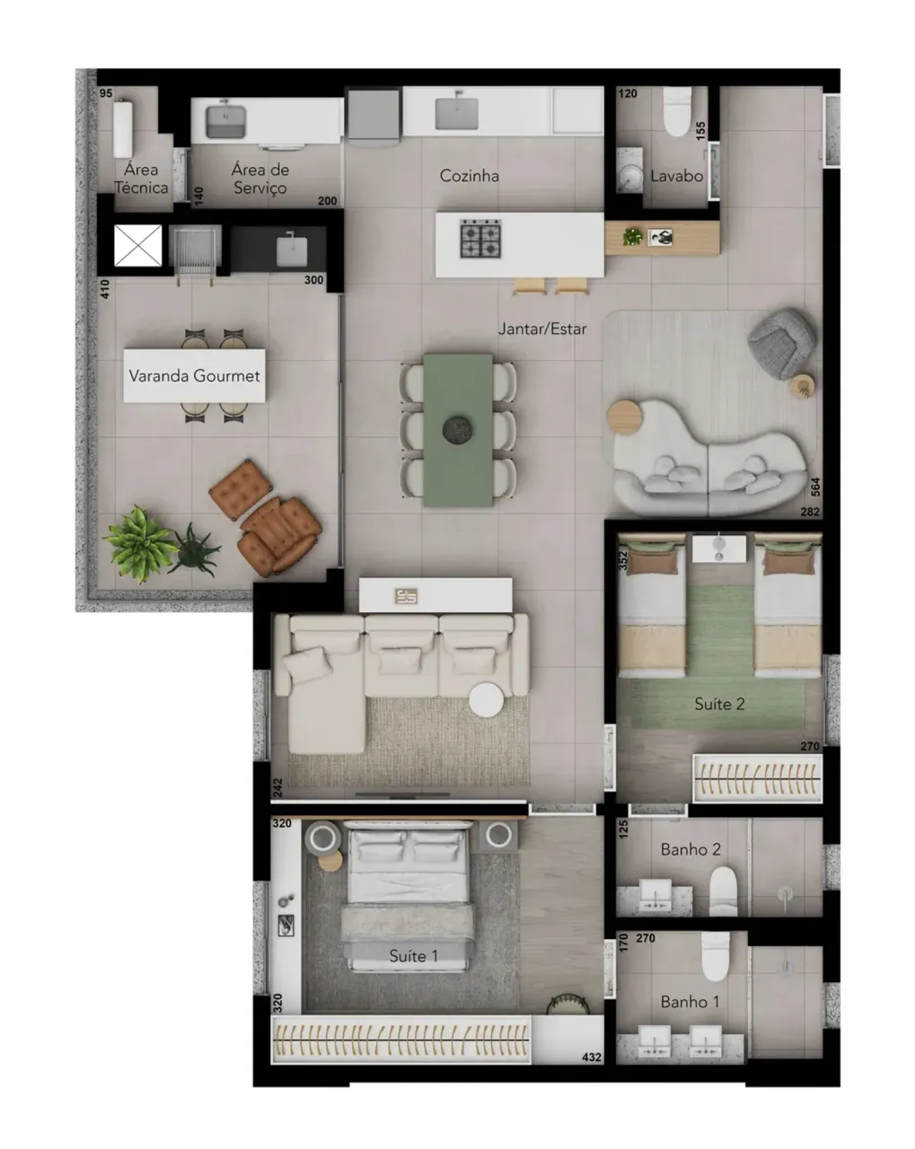 PLANTA 116m²