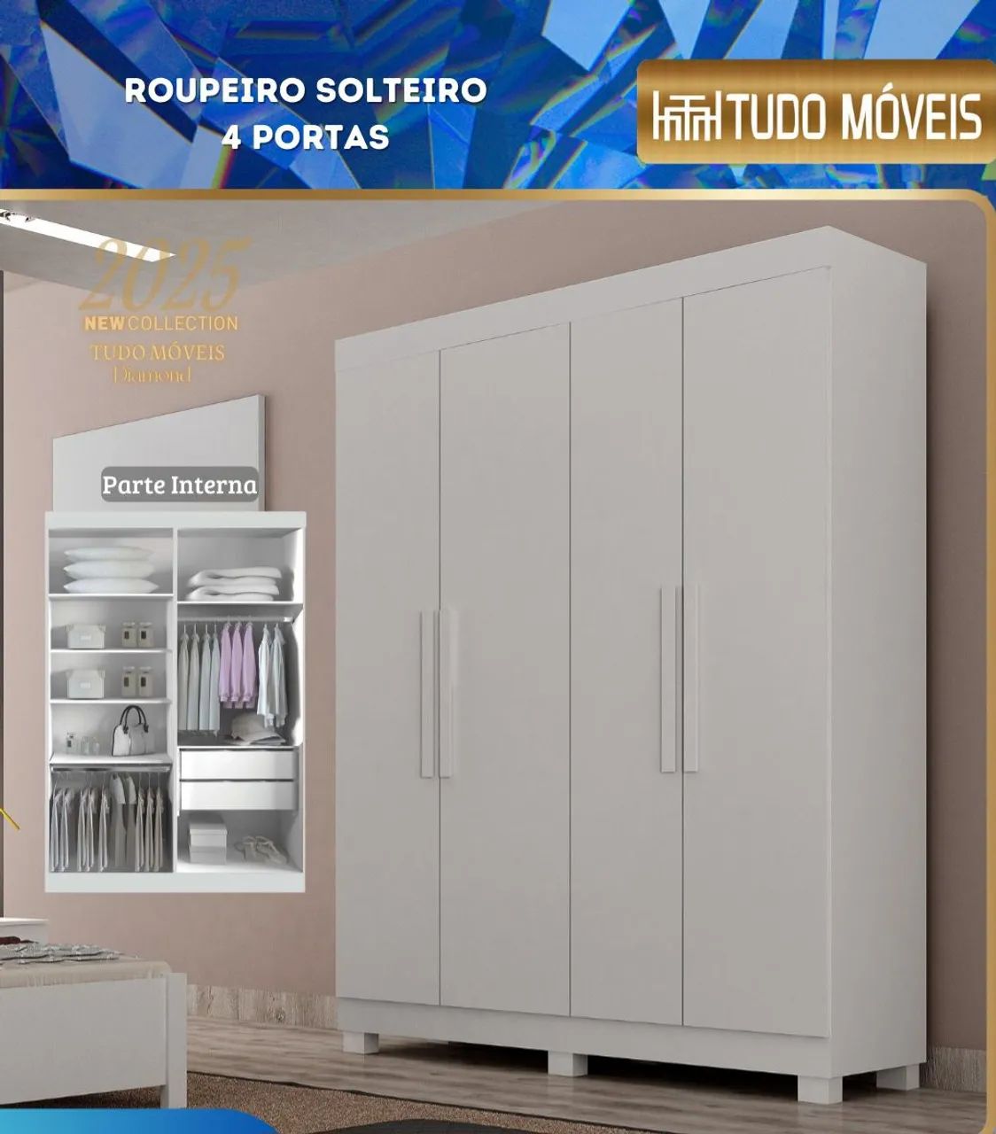 ROUPEIRO SOLTEIRO/LOJA TUDO MÓVEIS 