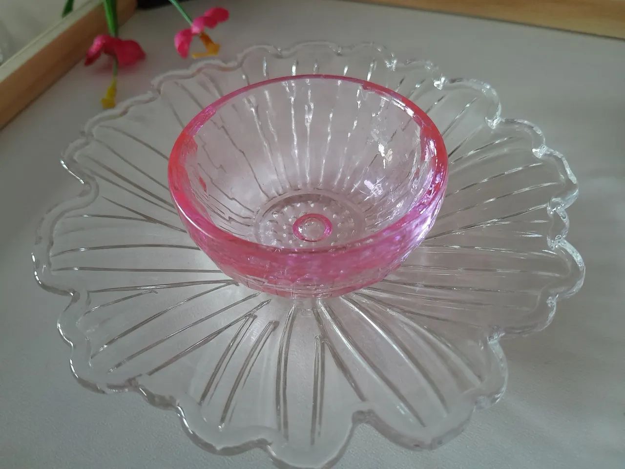 Porta velas de mesa.
