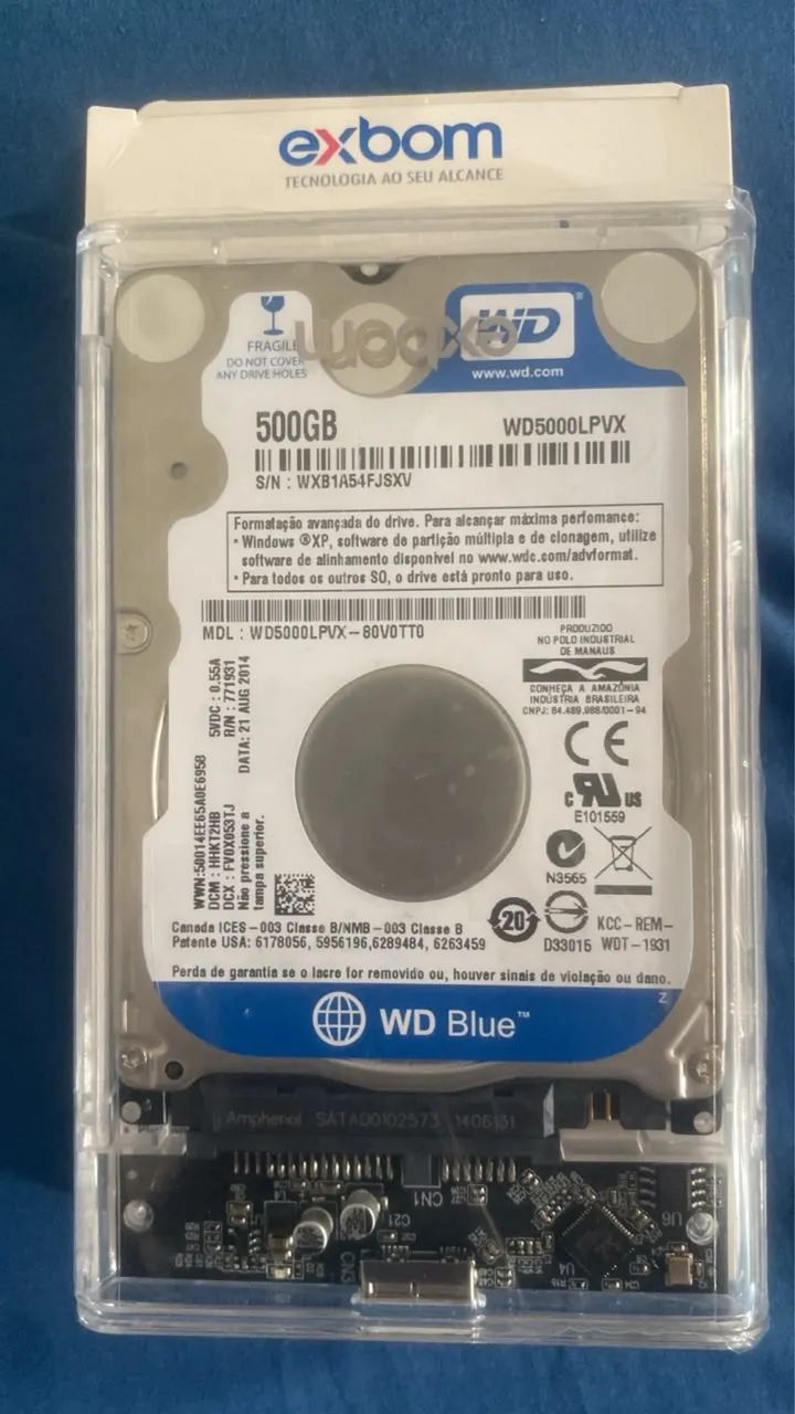 HD Externo WD Blue 500GB - Foto 2
