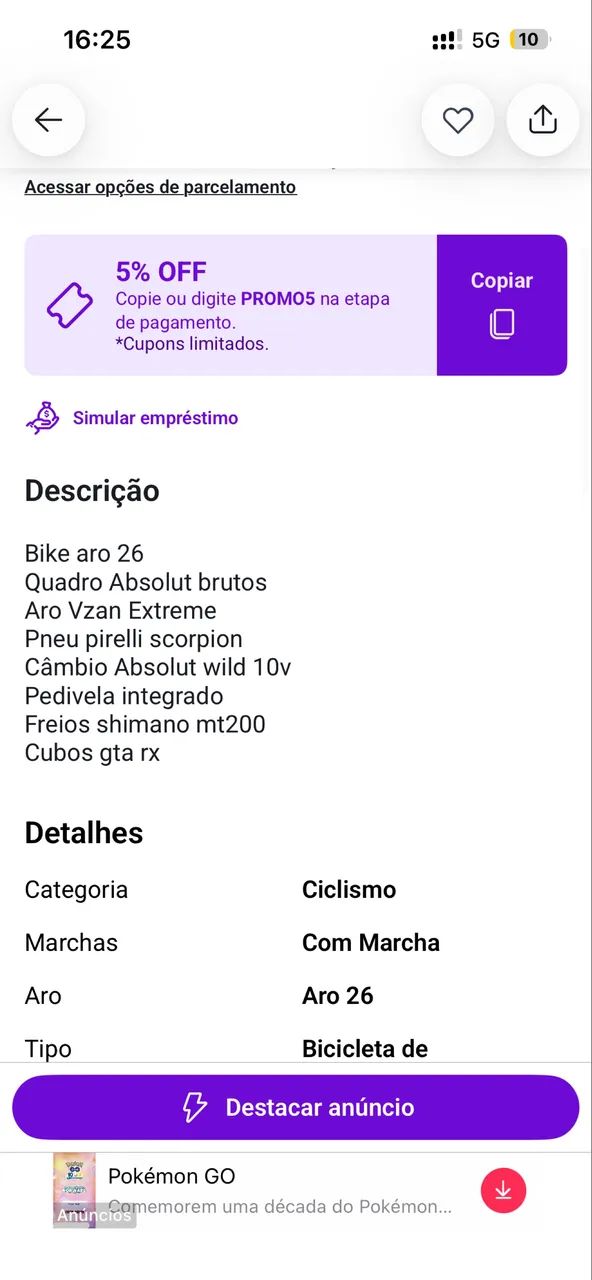 Bicicleta Absolut aro 26 - Foto 2