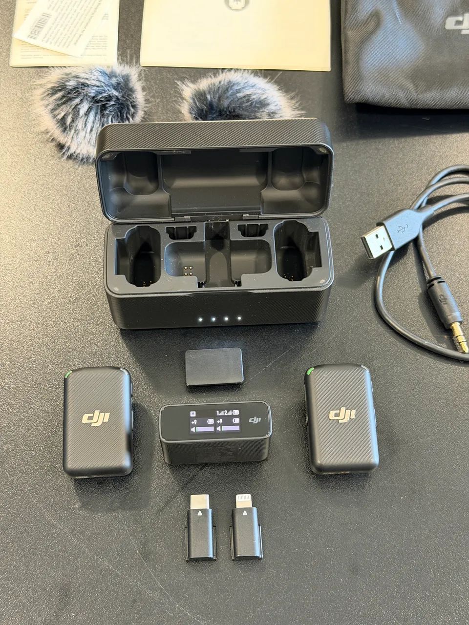 Microfone sem fio Dji Mic Combo USB-C e Lightning  - Foto 2