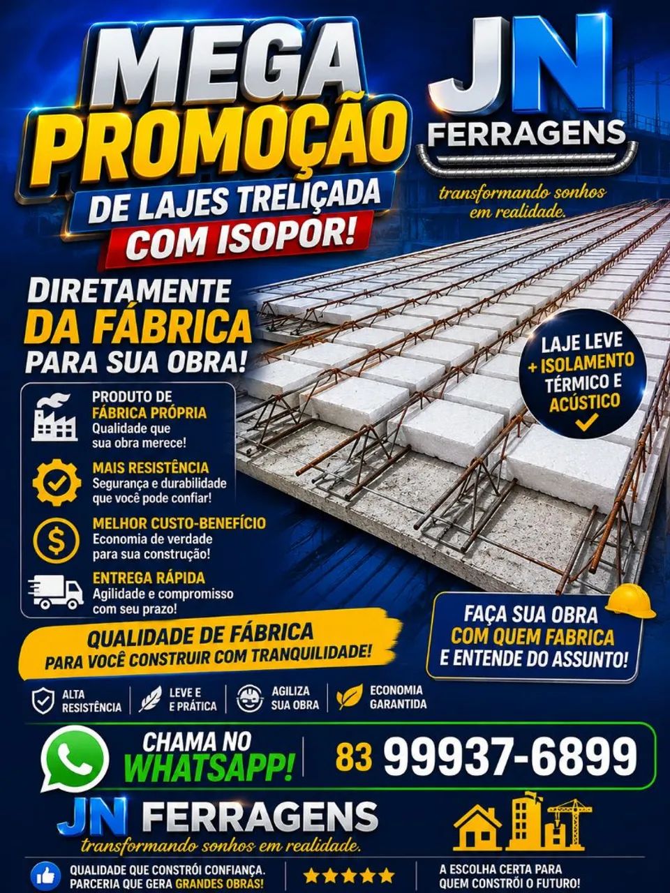 Lajes treliçada com isopor  - Foto 5