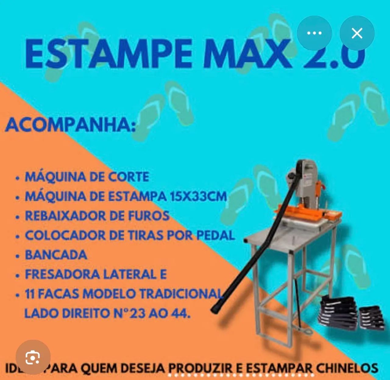 Máquina de fabricar de chinelo 