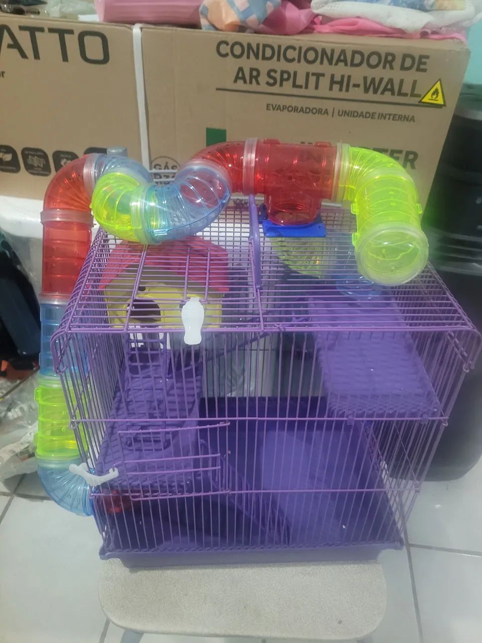 GAIOLA PARA HAMSTER SEMI NOVA