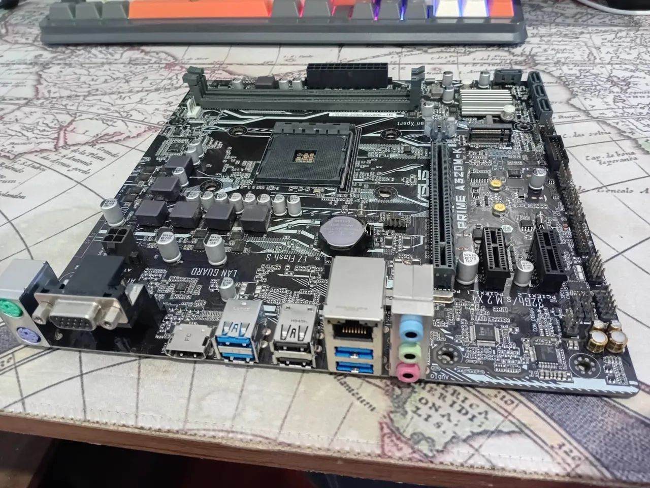 Placa mãe Asus Prime A320m-k BR USADA - Foto 2