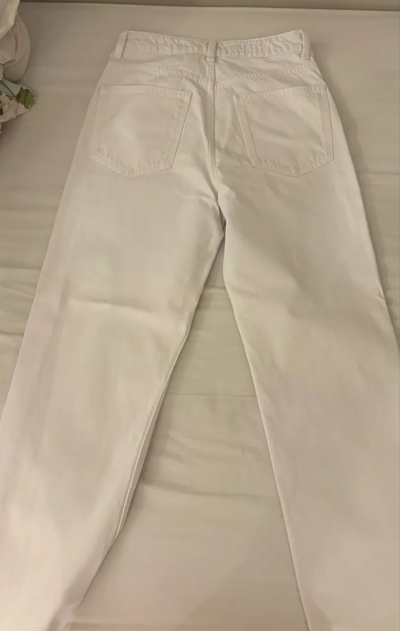 CALÇA JEANS BRANCA ZARA - Foto 2