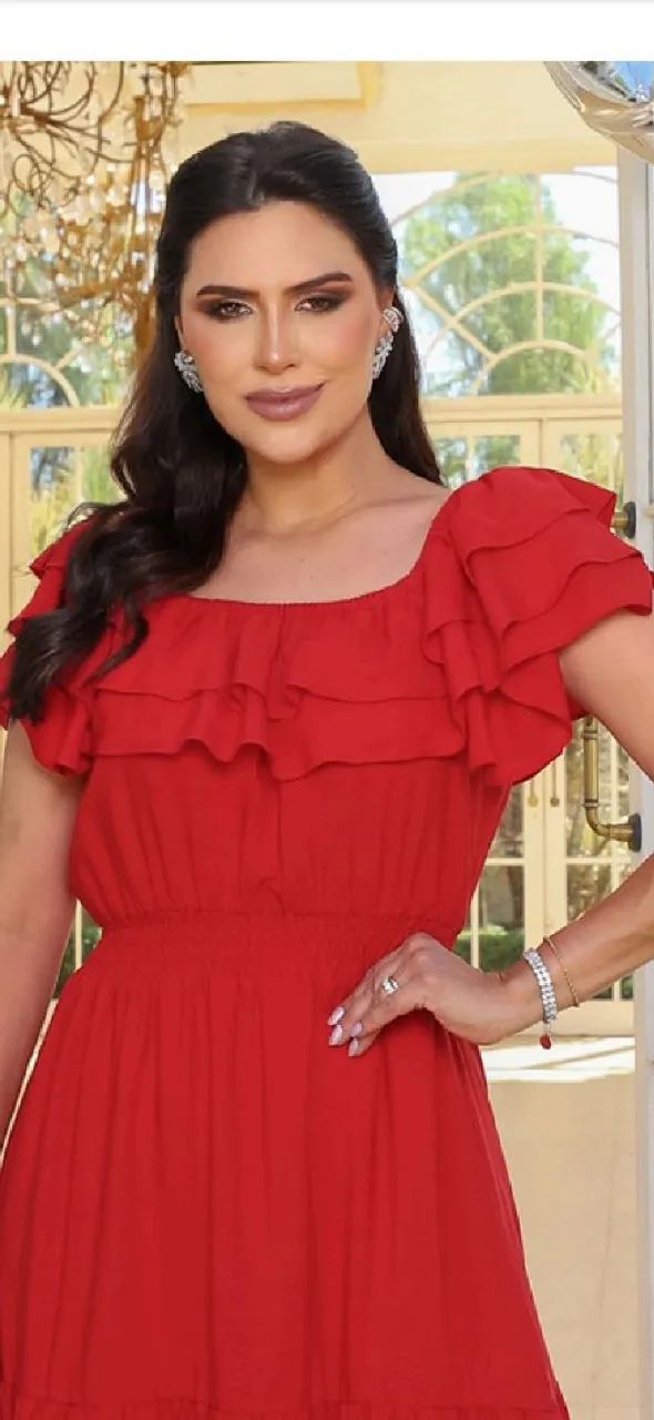 Vestido vermelho novo na etiqueta  - Foto 2
