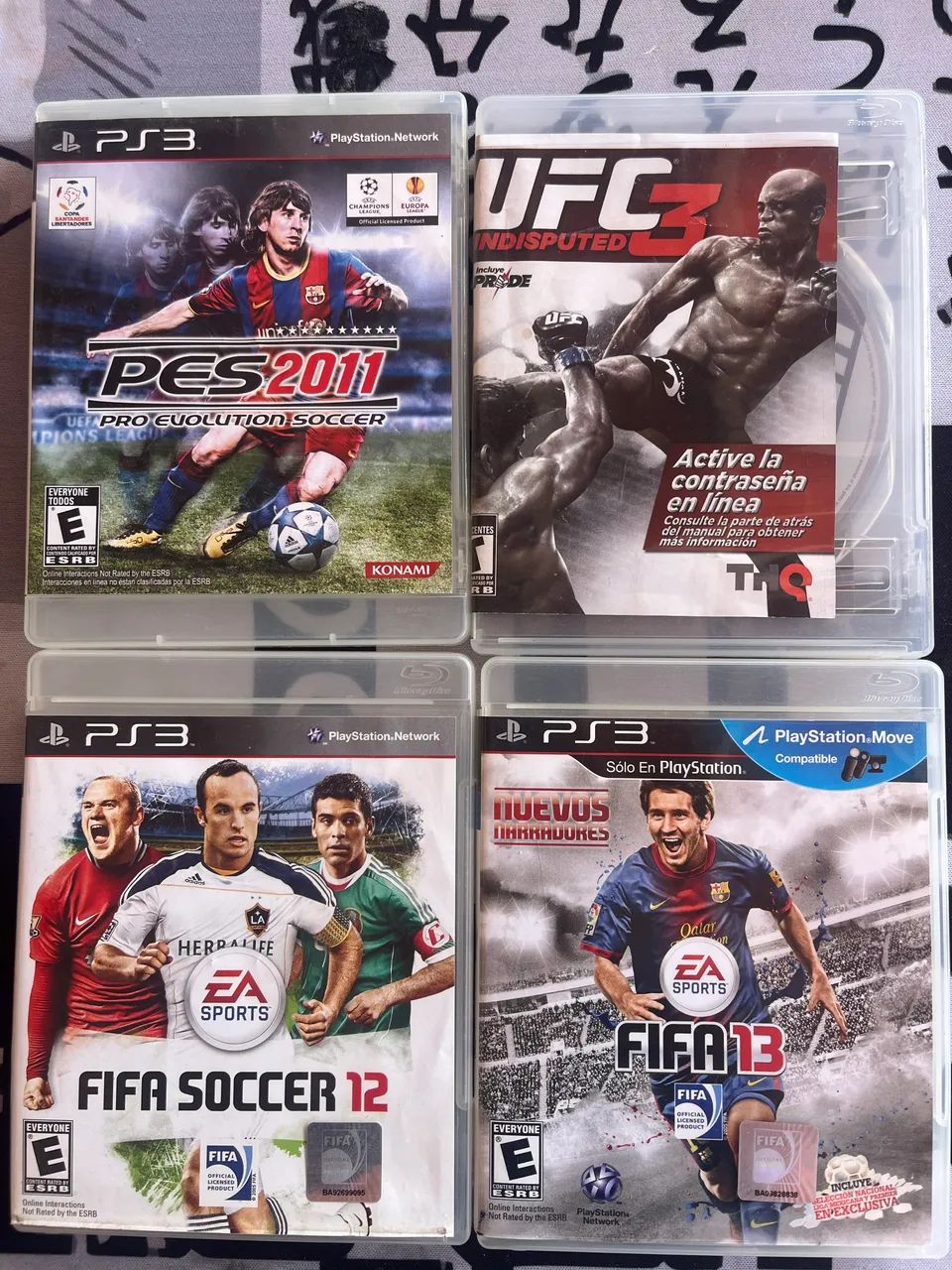 JOGOS PARA PS3 FIFA E UFC