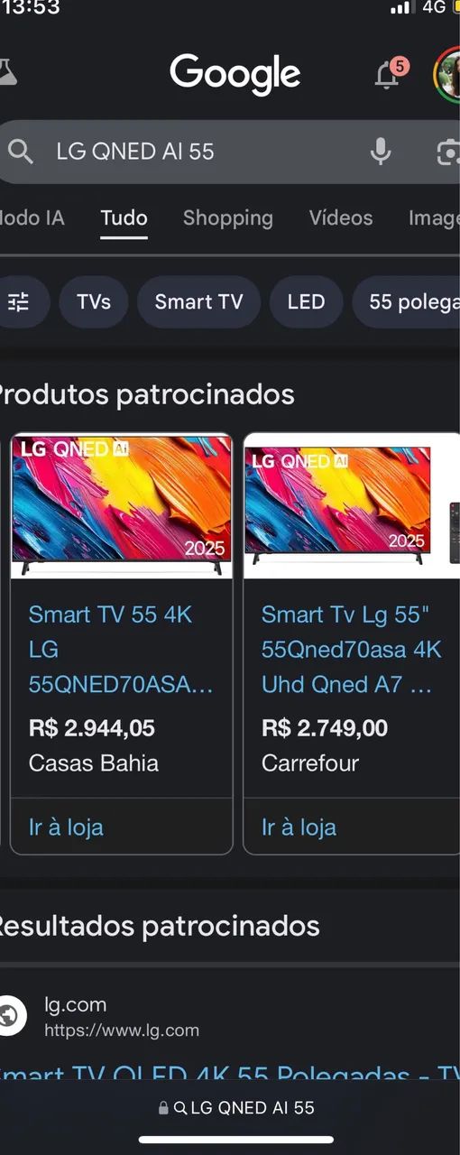 Televisão LG 55 polegadas  - Foto 4