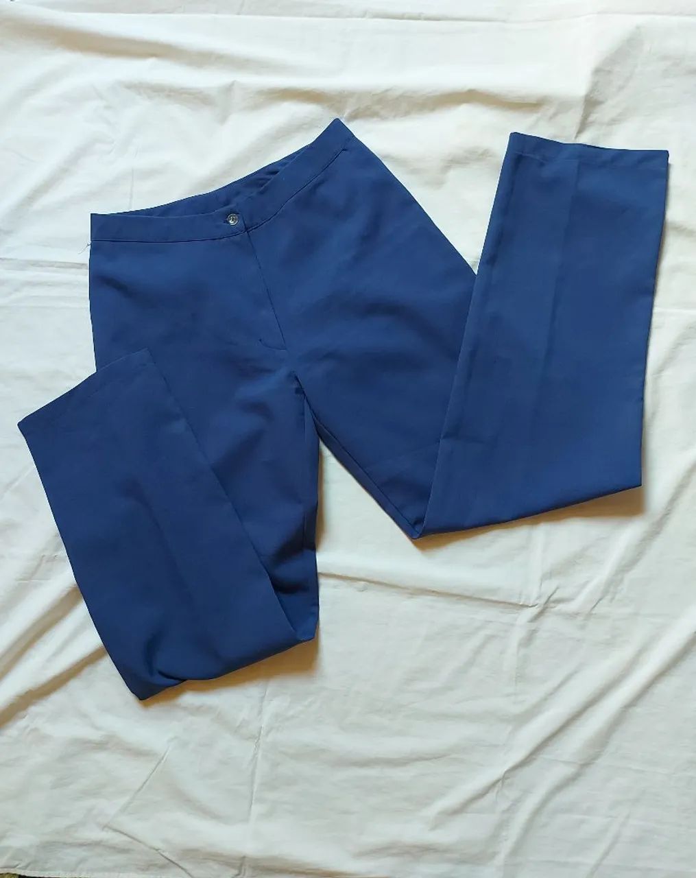 Calça social azul