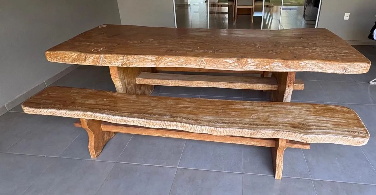 Mesa madeira pranchão unico - Foto 3