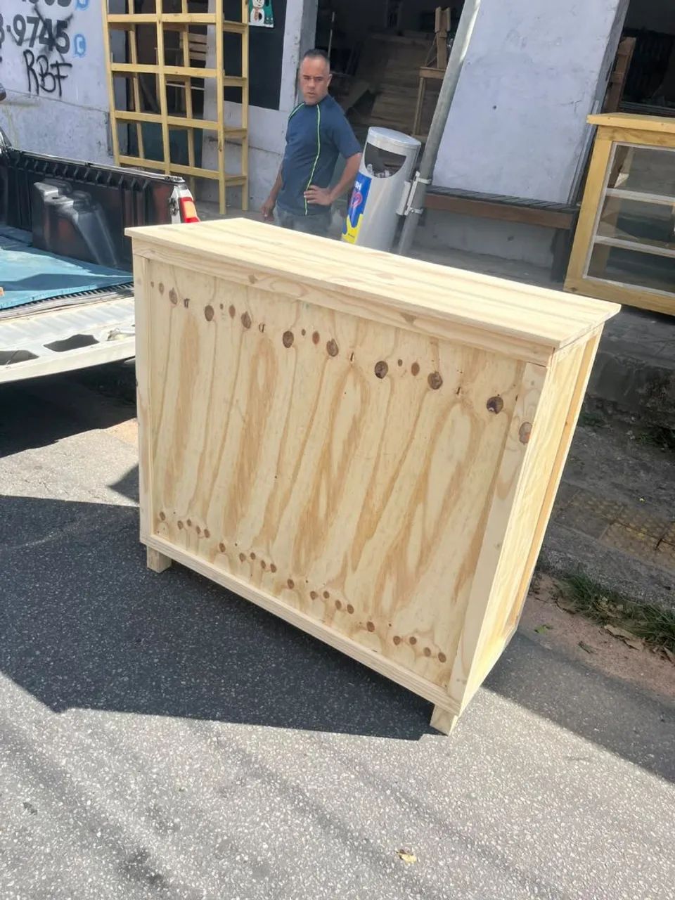 Balcão de madeira a pronta entrega 120x120 e sob medida  - Foto 5
