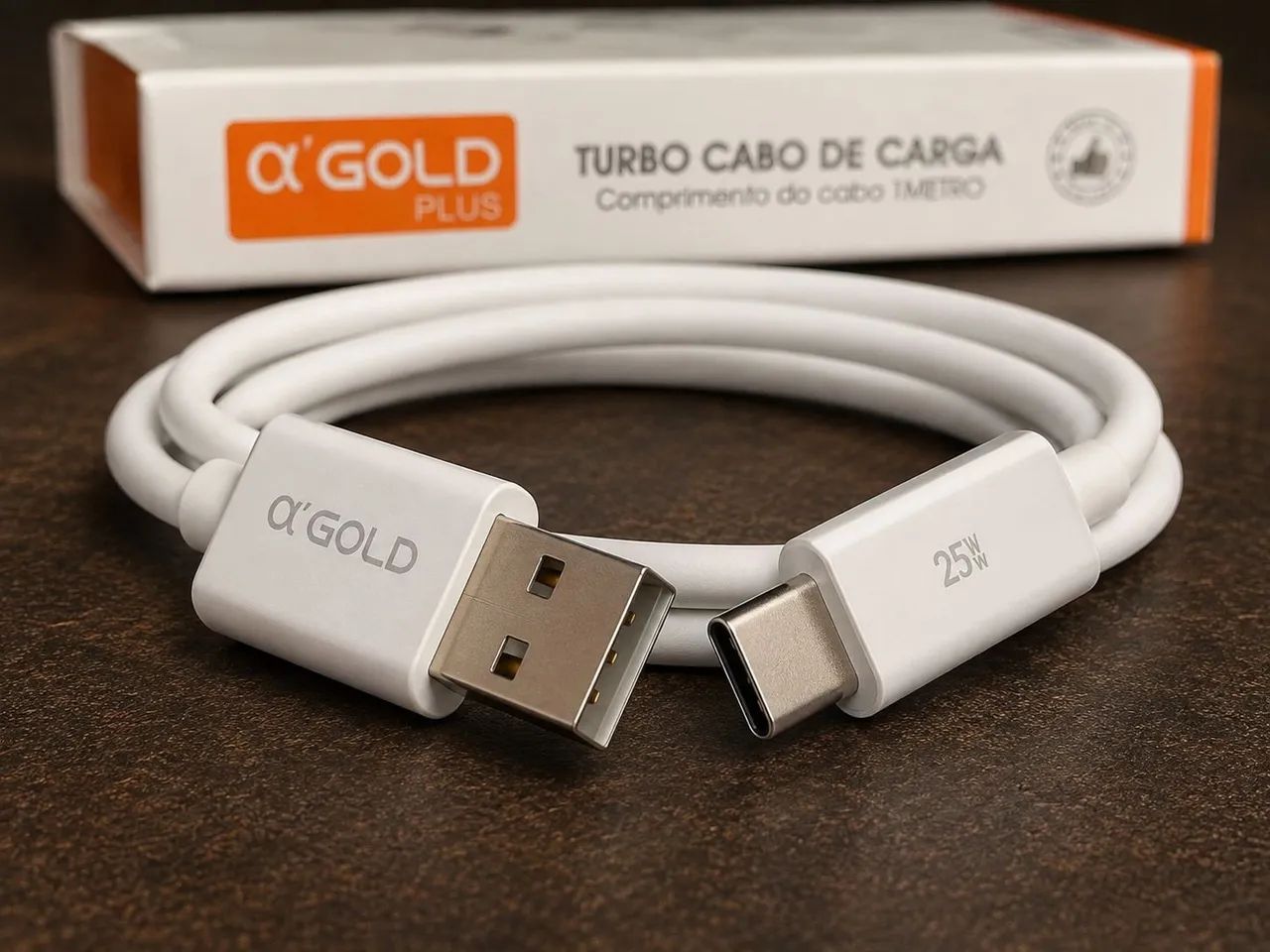 Cabo Turbo USB Para Tipo C Gold CB129-3 - Foto 2