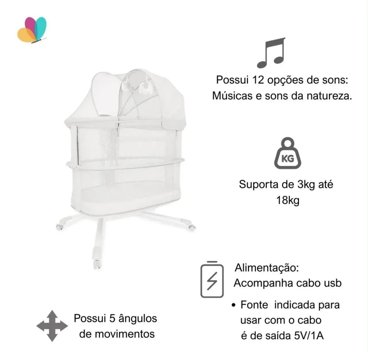 Berço Moisés 3 em 1 - Foto 2