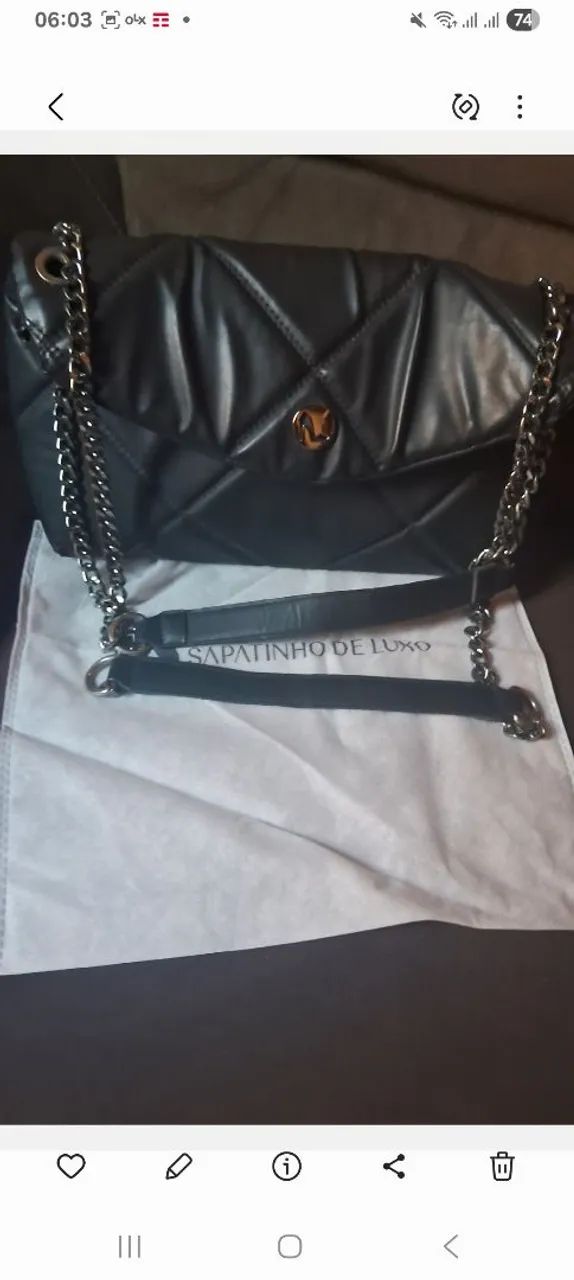 bolsa grande da sapatinho de luxo 