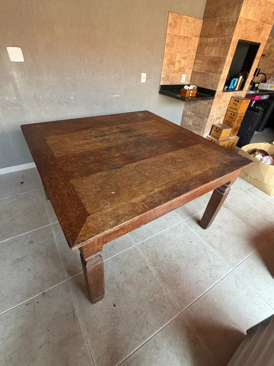 Mesa madeira demolição 