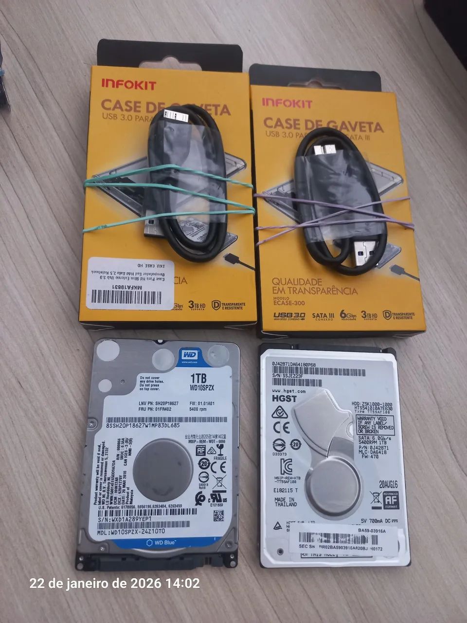 HD externo USB 3.0 novos roda em Xbox, Playstation, PC 