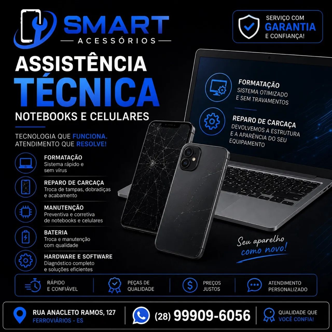 Assistencia tecnica celulares e informatica