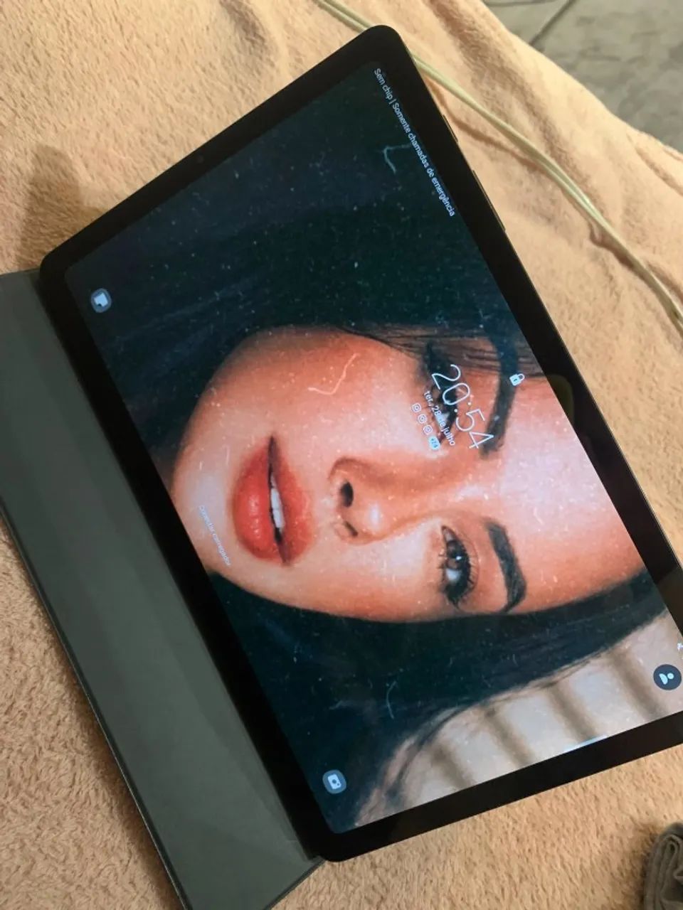 Tablet Samsung, S6 Lite, 128G com capa - Foto 2