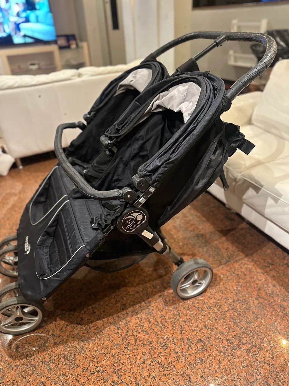 Carrinho bebê duplo Baby jogger - Foto 4