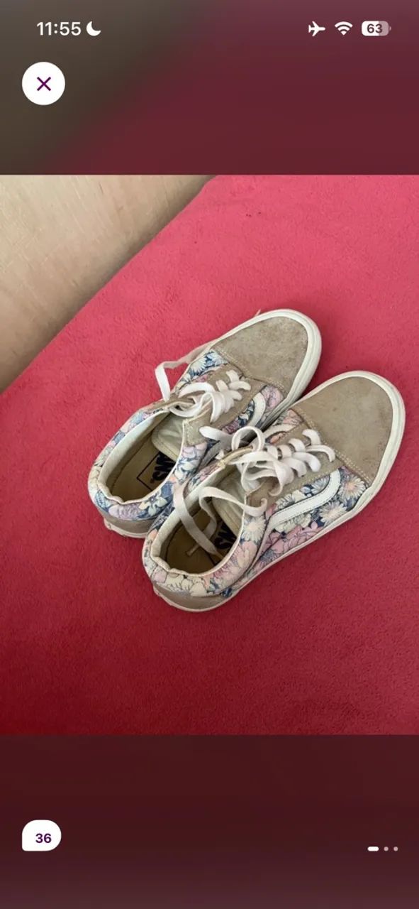 tênis vans florido - Foto 2