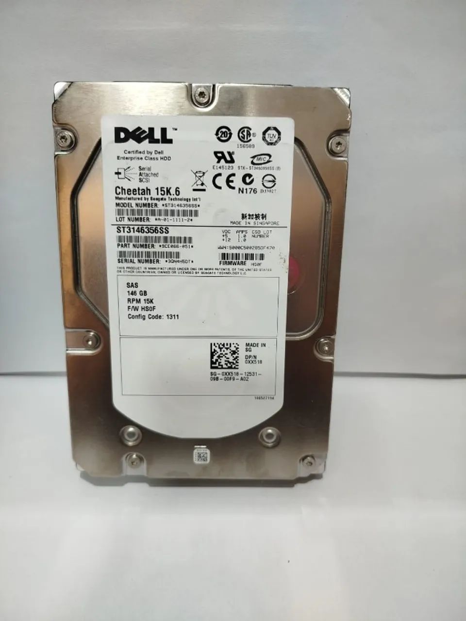HD DELL 146GB 15K.6 SAS 
