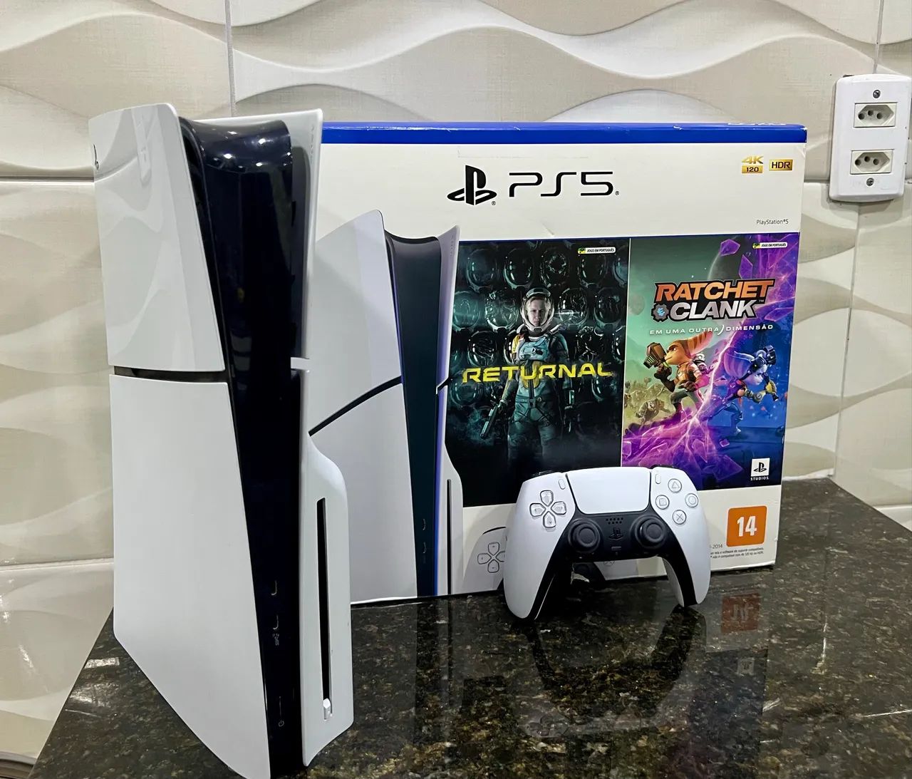 PS5 SLIM 1T COM LEITOR DE DISCO 