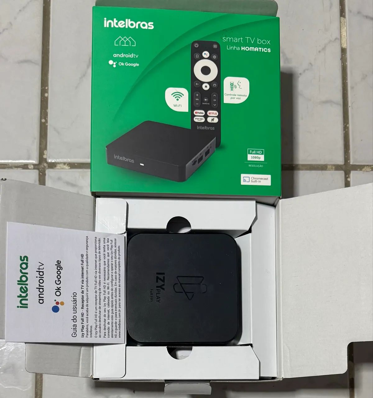 TV Box Intelbras Homatics Full HD Android TV - Controle por Voz - Foto 2