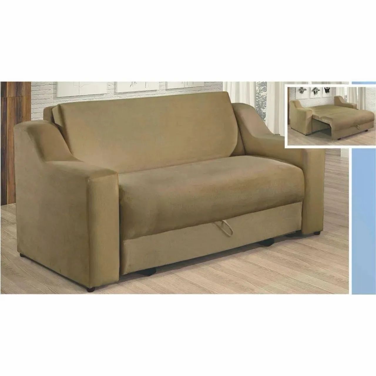 Sofá cama compacto 12x sem juros  - Foto 3